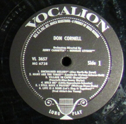 Don Cornell : Don Cornell (LP, Mono)