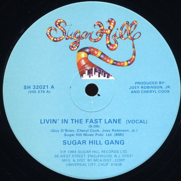 Sugarhill Gang : Livin' In The Fast Lane (12")