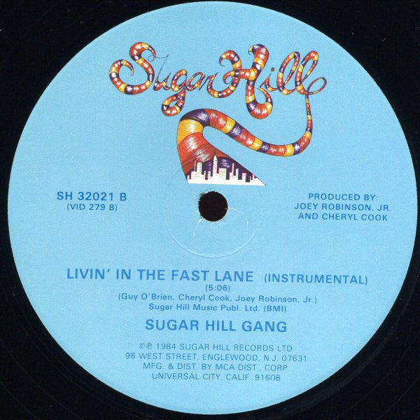 Sugarhill Gang : Livin' In The Fast Lane (12")
