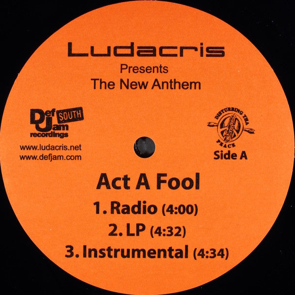 Ludacris / I-20 : Act A Fool / Slum (12")