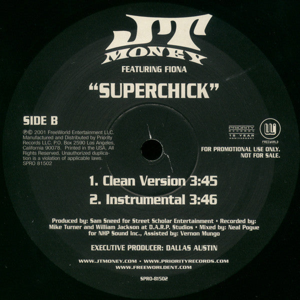 JT Money : Superb**ch (12", Promo)