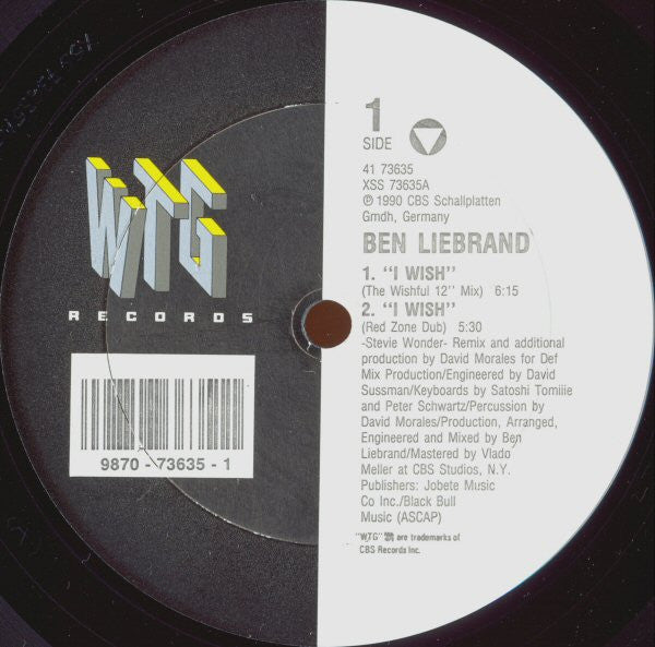 Ben Liebrand : I Wish (12")