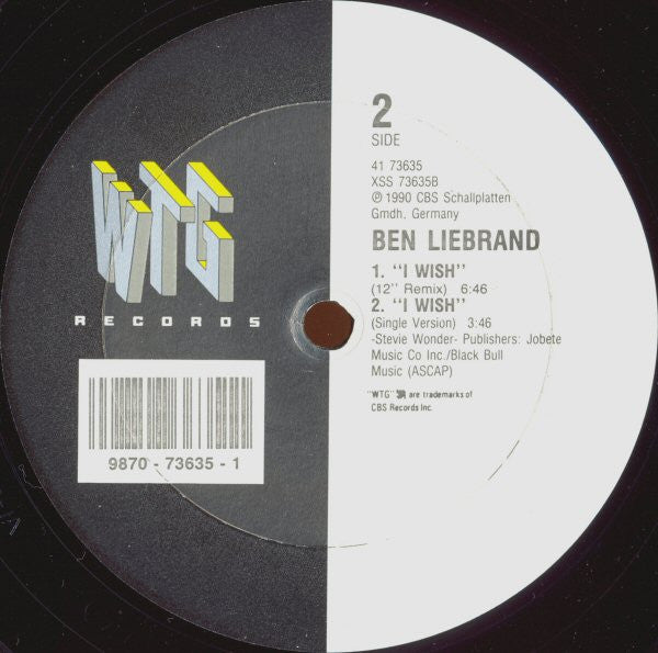 Ben Liebrand : I Wish (12")