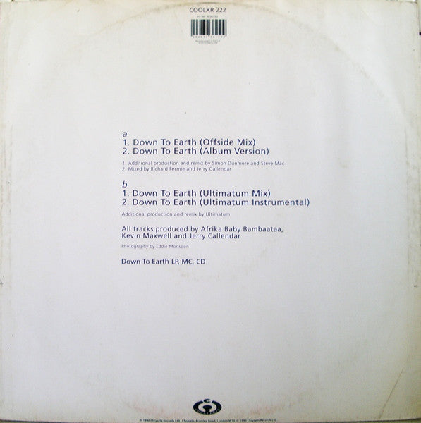 Monie Love : Down To Earth (The Remixes) (12")