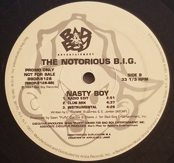 Notorious B.I.G. : Nasty Boy (12", Promo)