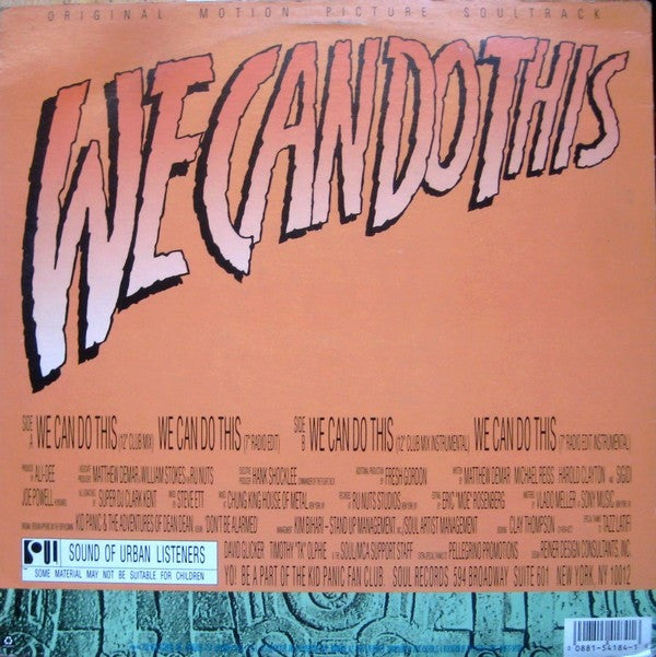 Kid Panic & The Adventures Of Dean Dean : We Can Do This (12", Promo)