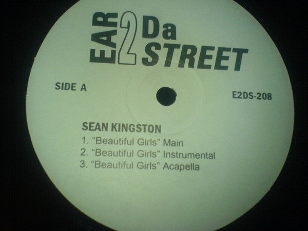 Sean Kingston / Collie Buddz : Beautiful Girls / Tomorrow's Another Day  (12", Unofficial)