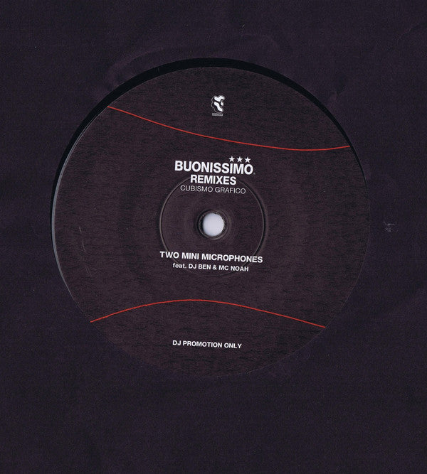 Cubismo Grafico : Buonissimo Remixes (12", S/Sided, Promo)
